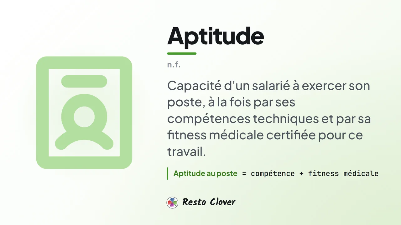 Aptitude : d&eacute;finition &middot; Resto Clover