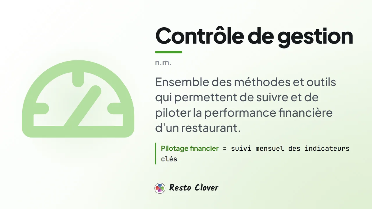 Contrôle de gestion : d&eacute;finition &middot; Resto Clover