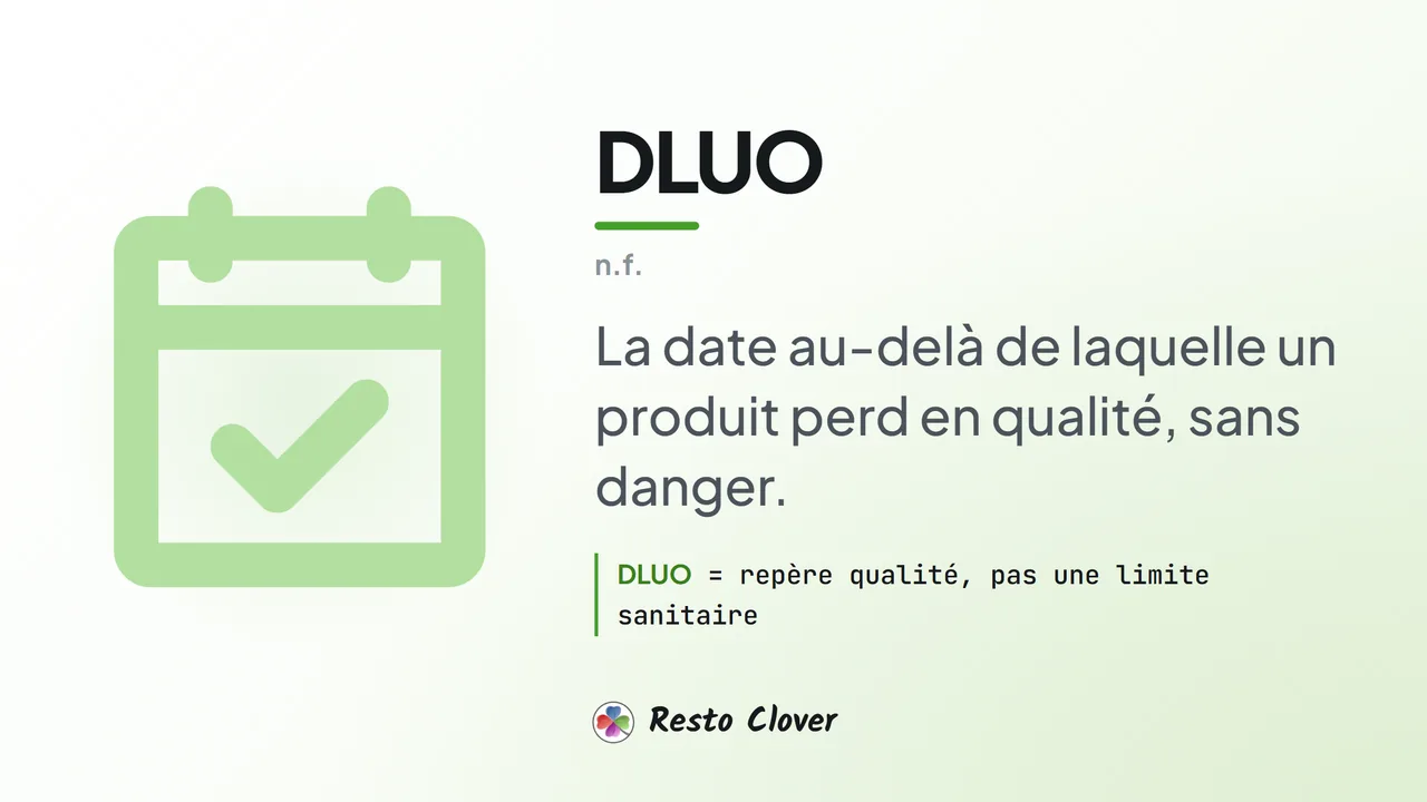 DLUO : définition et différence avec la DLC · Resto Clover