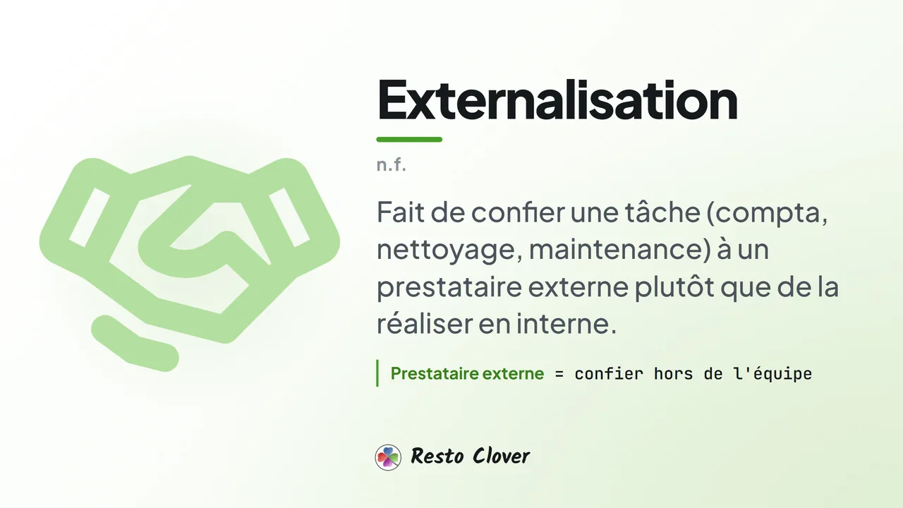 Externalisation : d&eacute;finition &middot; Resto Clover