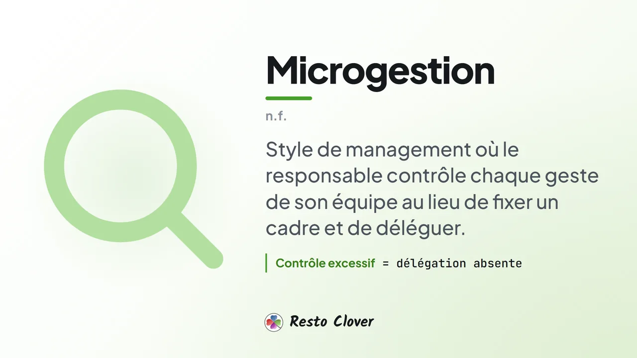 Microgestion : d&eacute;finition &middot; Resto Clover