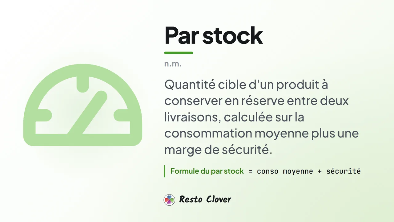 Par stock : d&eacute;finition &middot; Resto Clover