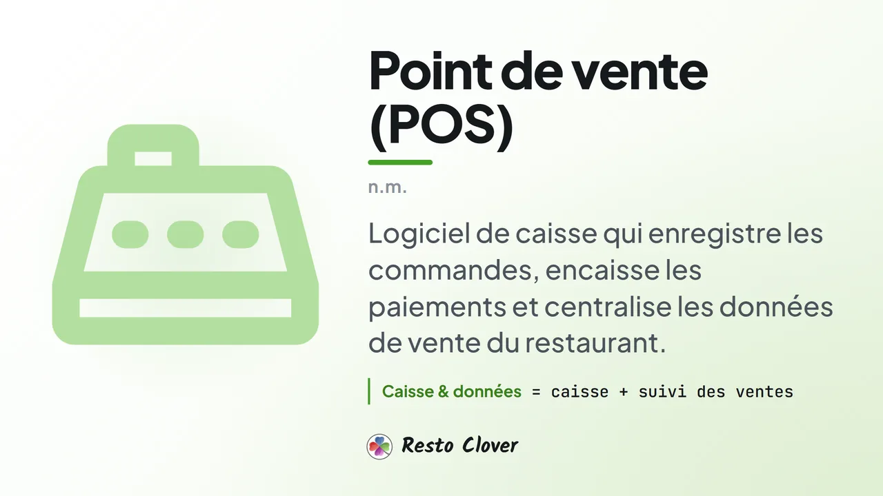 Point de vente (POS) : définition · Resto Clover