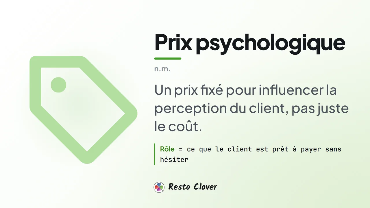 Prix psychologique : définition · Resto Clover