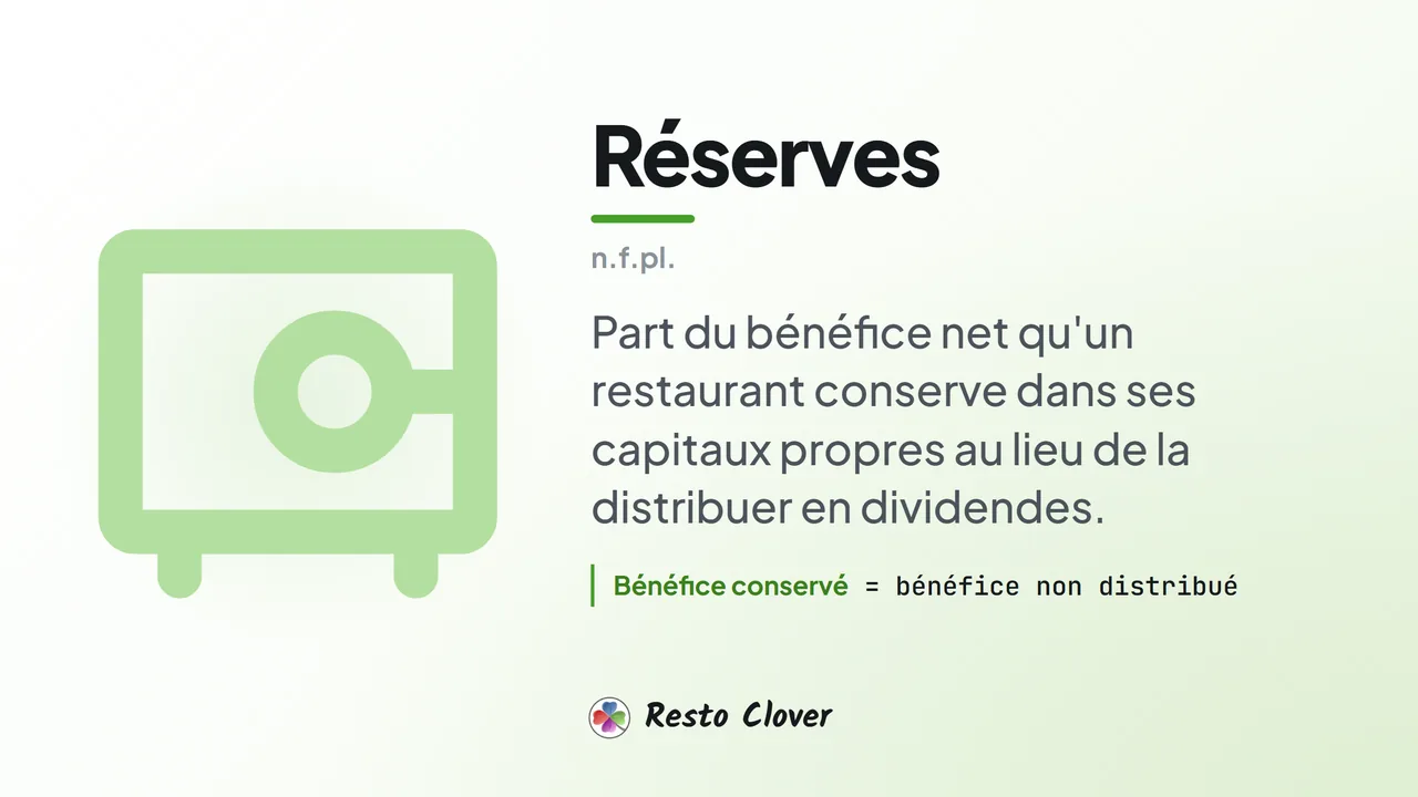 Réserves : d&eacute;finition &middot; Resto Clover