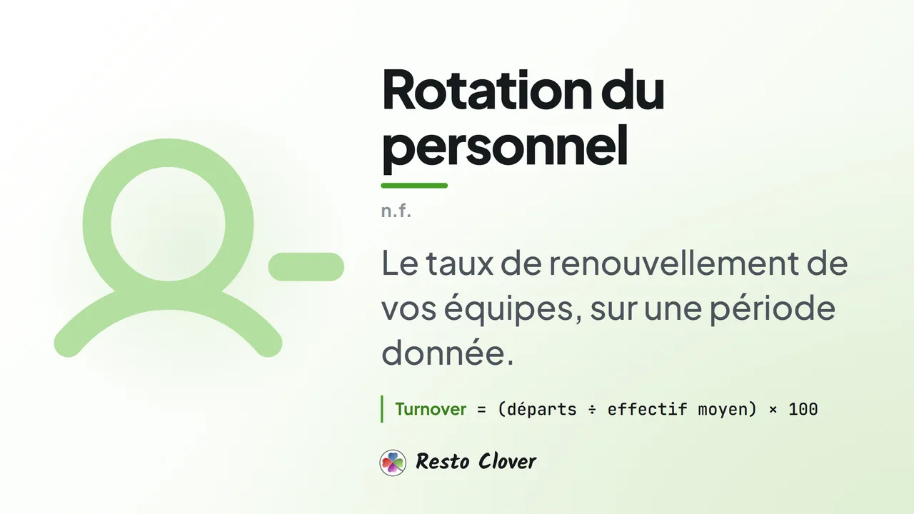 Rotation du personnel : définition et formule · Resto Clover