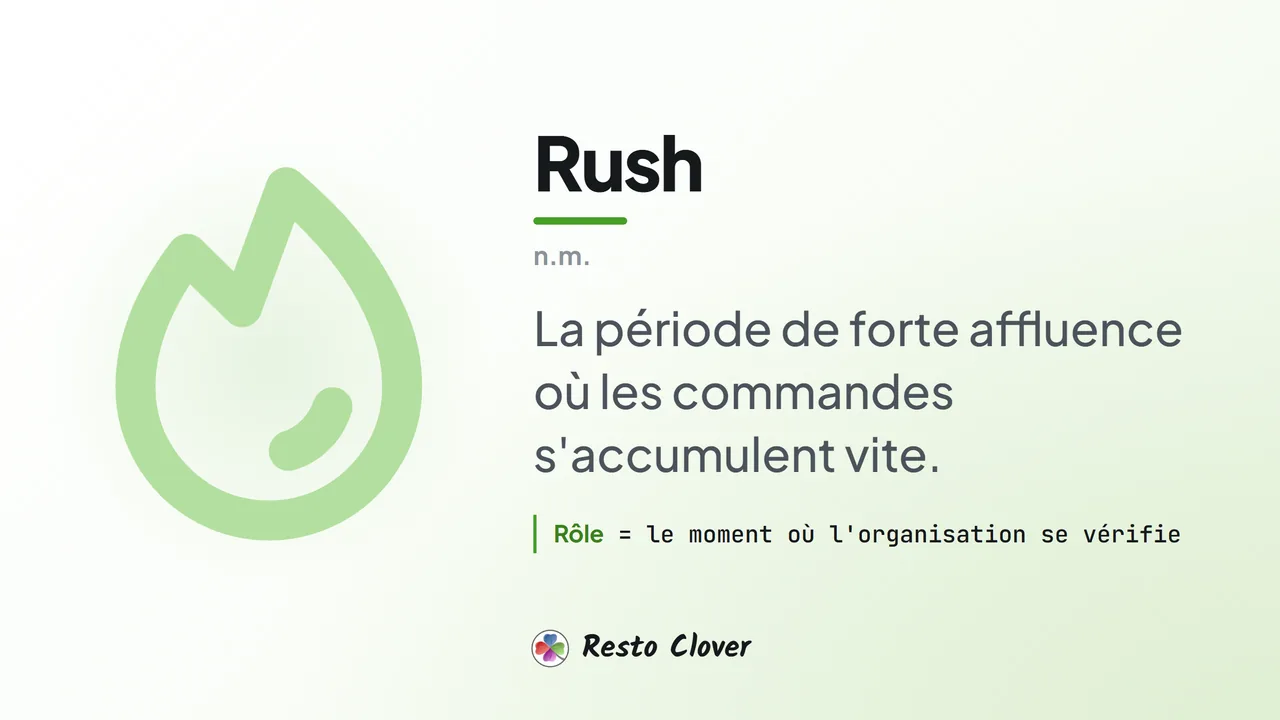 Rush : définition · Resto Clover