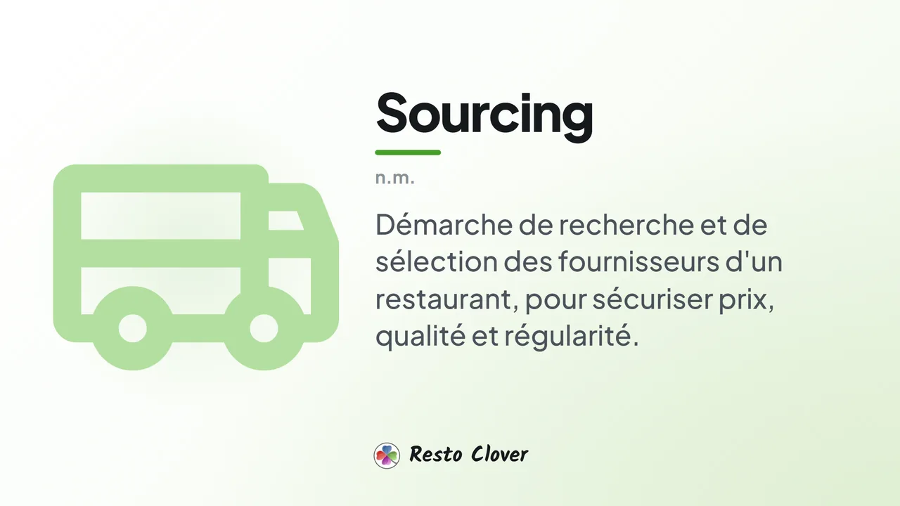 Sourcing : d&eacute;finition &middot; Resto Clover