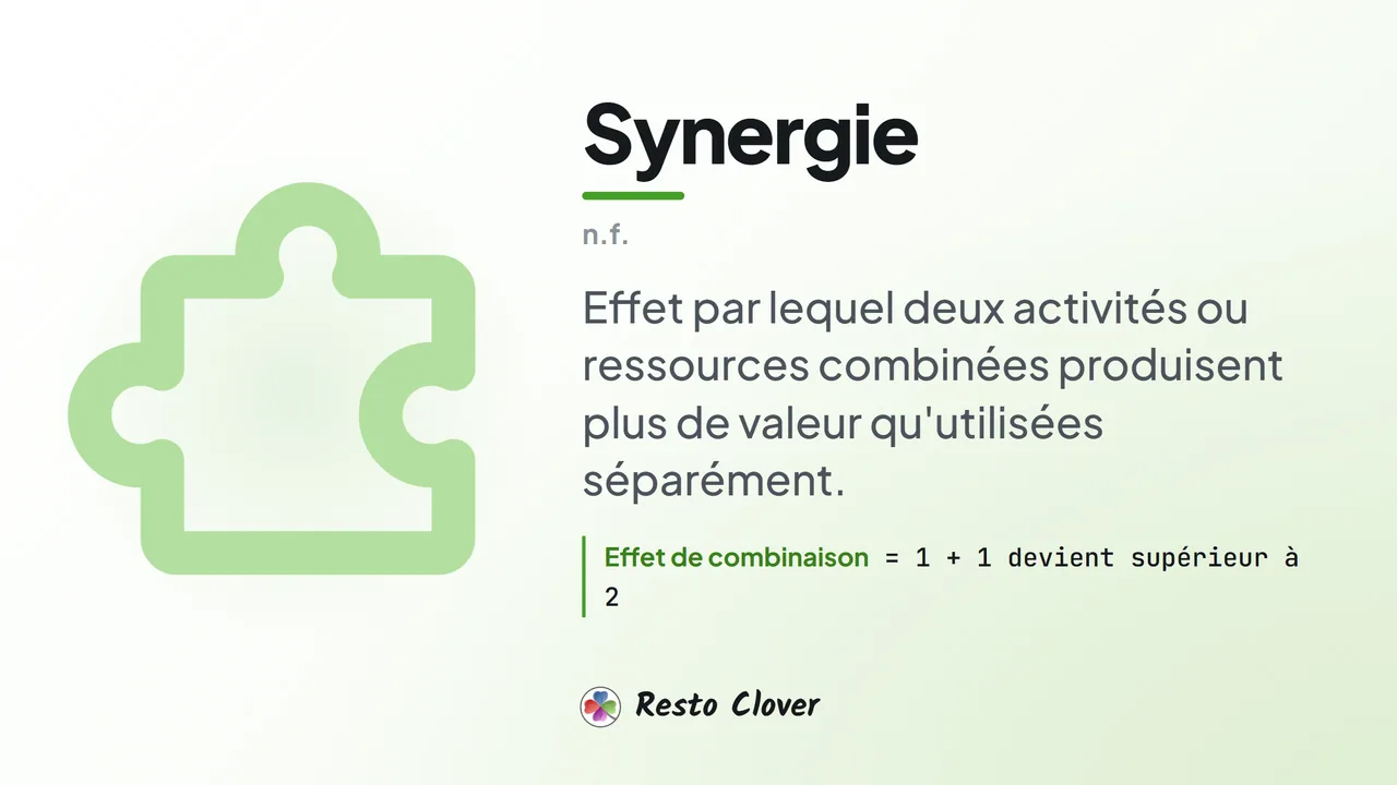 Synergie : d&eacute;finition &middot; Resto Clover