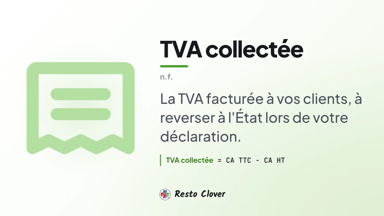 TVA collectée : définition et formule · Resto Clover