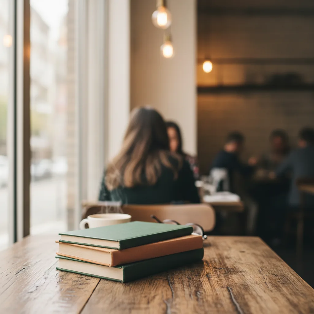 Pile de livres sur la gestion et le marketing d'un restaurant