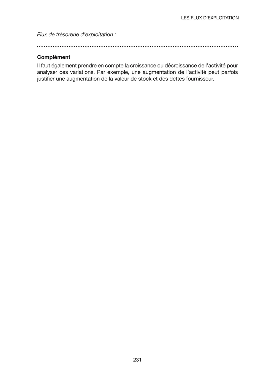 Chapitre 78, Les flux d'exploitation, page 3 sur 3