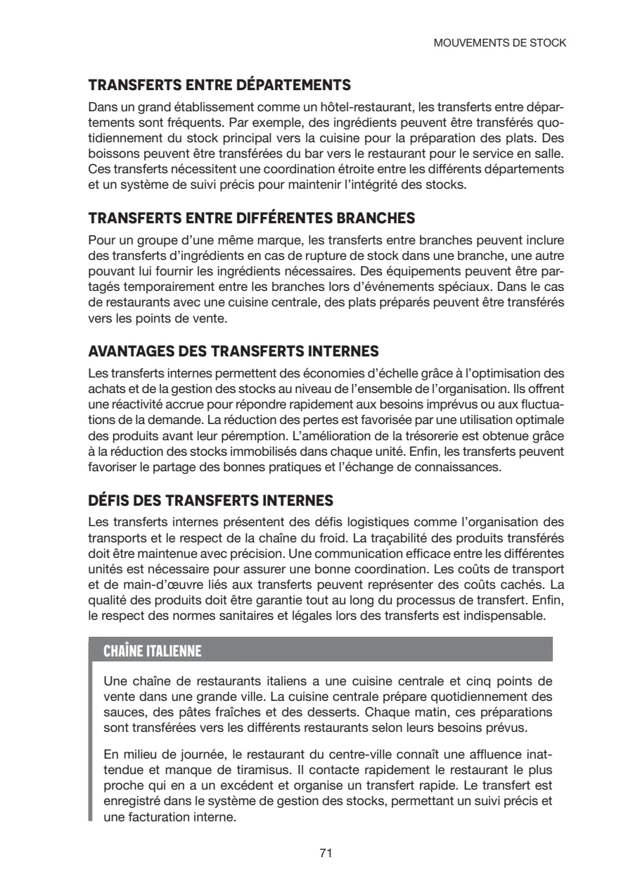 Chapitre 3, Mouvements de stock, page 8 sur 10