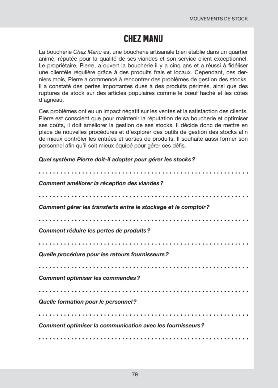 Chapitre 3, Mouvements de stock, page 10 sur 10