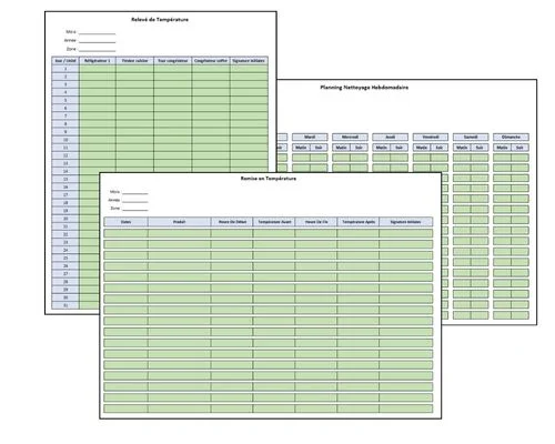 Fiches de suivi opérationnel du pack Pilotez vos Marges